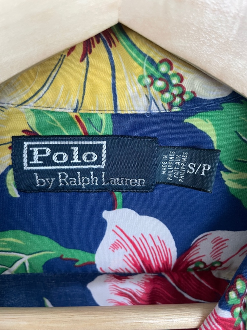 Polo Ralph Lauren Navy Tropical Floral Button-Up Shirt Size S - Picture 4 of 5
